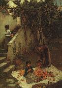 The Orange Gatherers John William Waterhouse